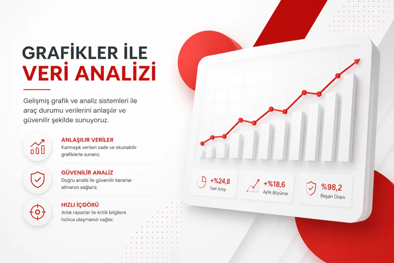 Grafikler ile veri analizi ve anlaşılır ekspertiz raporu görseli